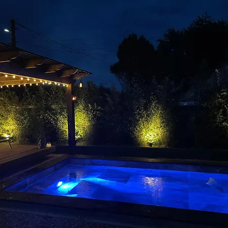 La Cle Des Champs - Studio Le Monroe Piscinespa-Sauna Au Jardin Tropical Idyllique Jouarre Exterior photo