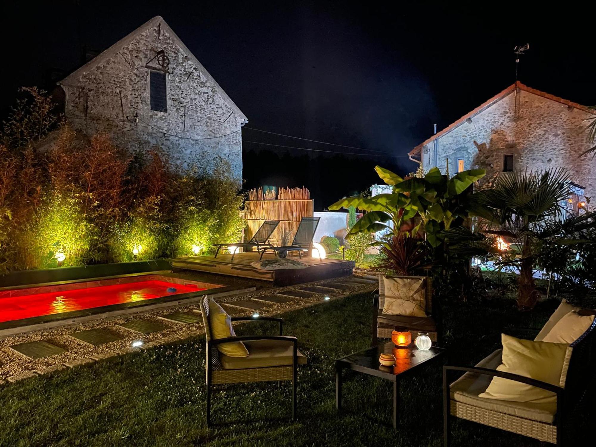 La Cle Des Champs - Le Monroe Piscinespa-sauna Au Jardin Tropical Idyllique Apartment *